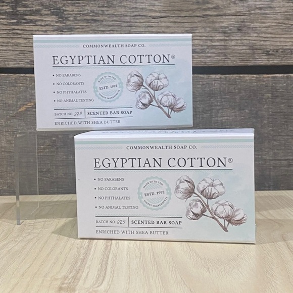 2 Commonwealth Soap Toiletries CST EGYPTIAN COTTON Boxed Bar Soap 8oz ea - Picture 2 of 3